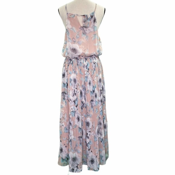 ANTHRO First Monday Pink Floral Ribbed Skirt Dress - Picture 2 of 12